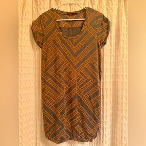 Prana Blue and Orange Cotton Dress